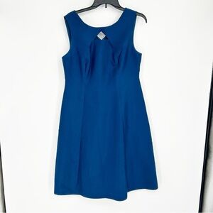 Talbots Blue A-Line Semi Formal Dress Size 10